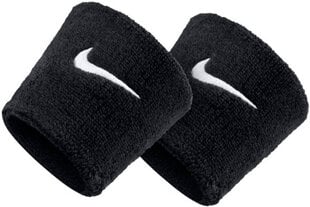 Randmepael Nike Swoosh Wristbands, must hind ja info | Liigesetoed ja -kaitsmed | kaup24.ee