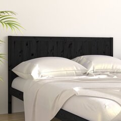 vidaXL voodipeats, must, 205,5x4x100 cm, männipuit hind ja info | Voodid | kaup24.ee