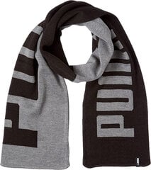 Шарф Puma Knit Scarf Black Grey 054057 01 054057 01 цена и информация | Женские шарфы, платки | kaup24.ee