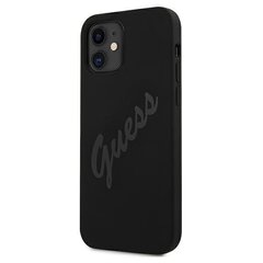 Guess GUHCP12SLSVSBK iPhone 12 mini 5.4 " must kõva ümbris Script Vintage цена и информация | Чехлы для телефонов | kaup24.ee