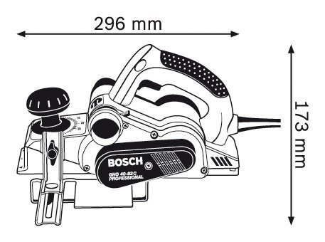 Elektriline höövel Bosch GHO 40-82 C Professional (060159A76A) hind ja info | Höövlid | kaup24.ee