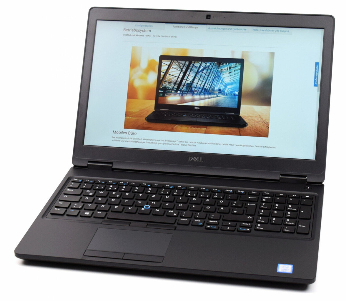 Dell E5590, i5-8350U, 15.6", 16GB, 240GB SSD, Windows 10 Professional hind ja info | Sülearvutid | kaup24.ee