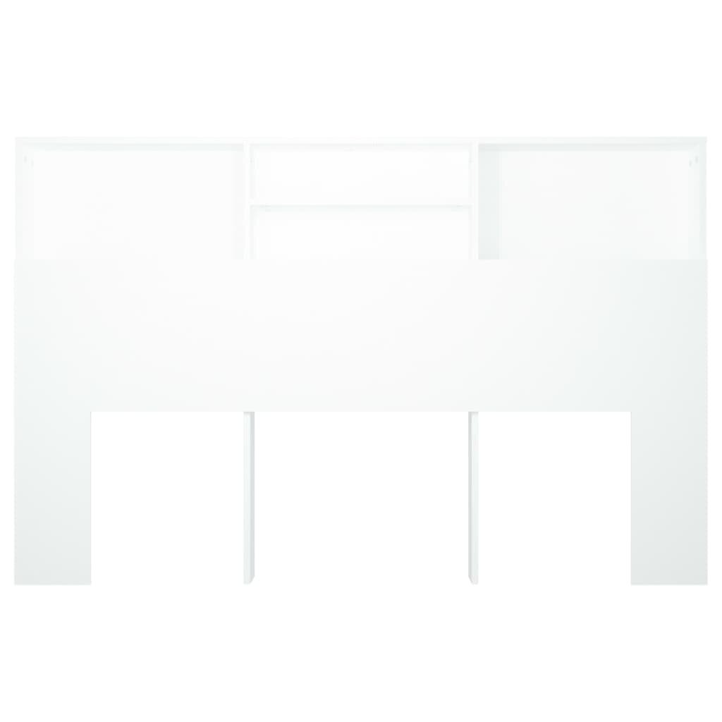 vidaXL voodipeatsi kapp valge 160x19x103,5 cm hind ja info | Voodid | kaup24.ee