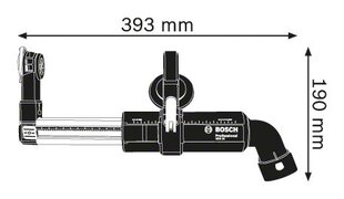 Система пылеудаления Bosch GDE16 Plus Professional (1.600.A00.15Z) цена и информация | Bosch Электроинструменты | kaup24.ee