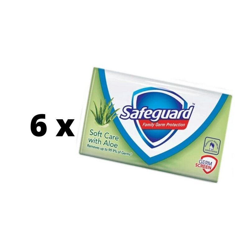 Seep SAFEGUARD Aloe, 90g x 6 tk. pakett цена и информация | Seebid | kaup24.ee