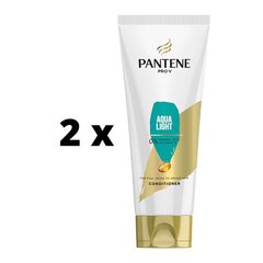 Бальзам Pantene Aqua Light, 200 мл x 2 шт., упаковка цена и информация | Бальзамы, кондиционеры | kaup24.ee