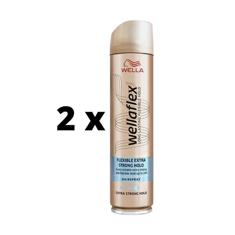 Juukselakk Wellaflex Est, 250 ml x 2 tk hind ja info | Viimistlusvahendid juustele | kaup24.ee