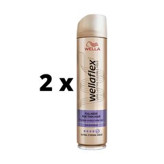 Juukselakk Wellaflex Fullness Ultra Strong, 250 ml x 2 tk цена и информация | Средства для укладки волос | kaup24.ee