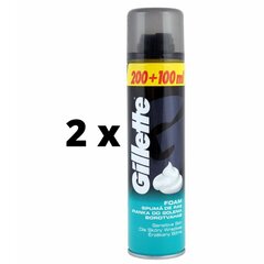 Raseerimisvaht Gillette Sensitive, 200 + 100 ml x 2 tk hind ja info | Raseerimisvahendid | kaup24.ee