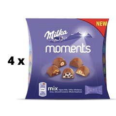 Kommikarp Milka Moments Mix, 97 g x 4 tk hind ja info | Maiustused | kaup24.ee