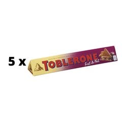 Šokolaad Toblerone Fruit & Nut, 100 g x 5 tk цена и информация | Сладости | kaup24.ee