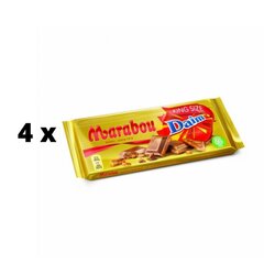Молочный шоколад MARABOU Daim, 250 г x 4 шт. упаковка цена и информация | Сладости | kaup24.ee
