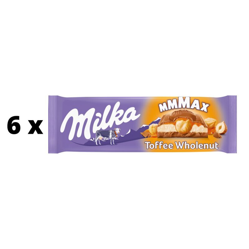 Šokolaad Milka Toffee täispähklid, 300 g x 6 tk hind ja info | Maiustused | kaup24.ee