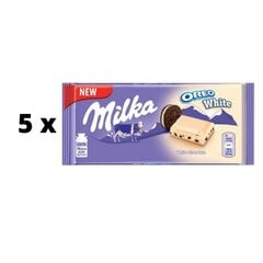 Шоколад MILKA Oreo White, 100 г x 5 шт. упаковка цена и информация | Сладости | kaup24.ee