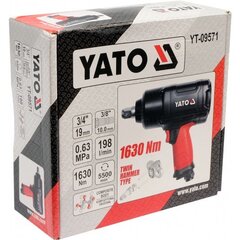 Пневматический ключ Yato 3/4" 1630Nm (YT-09571) цена и информация | Шуруповерты, дрели | kaup24.ee