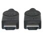 Kaabel Manhattan HDMI/HDMI M/M, 2 m, must цена и информация | Kaablid ja juhtmed | kaup24.ee