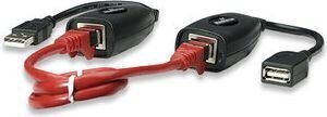 USB-удлинитель Manhattan, до 60 м через кабель Cat5e/6 RJ45 цена и информация | Кабели и провода | kaup24.ee