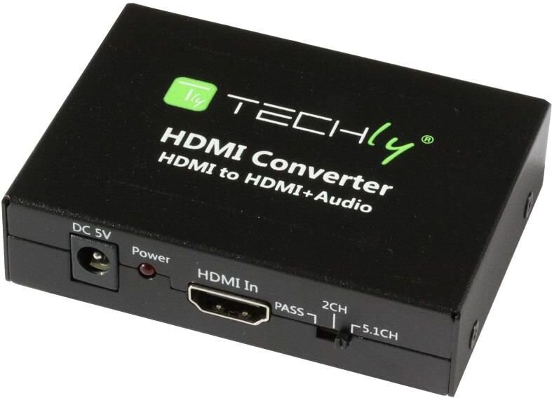 Heliraja vahetaja Techly extractor HDMI audio S/PIDF 5.1CH / RCA L/R 2.0CH цена и информация | Kaablid ja juhtmed | kaup24.ee