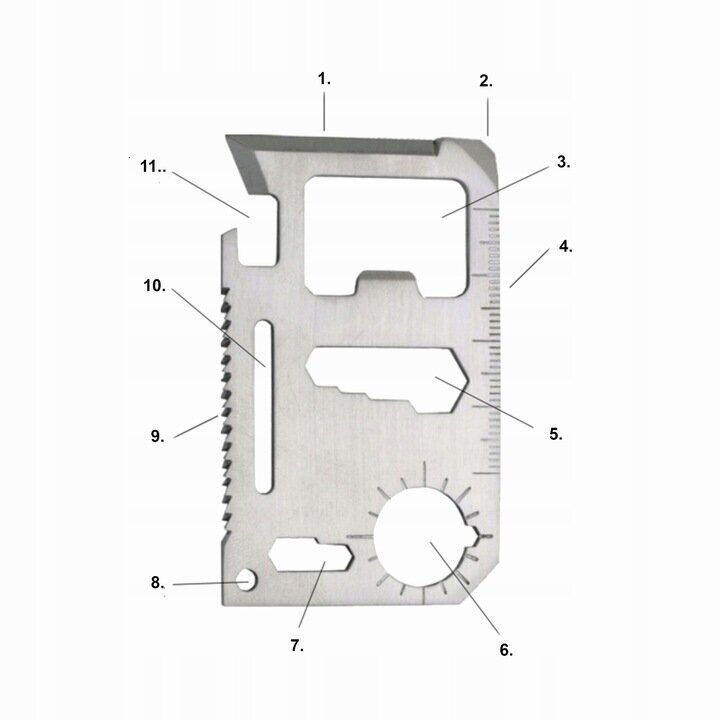 7in1 multifunktsionaalne ellujäämiskomplekt цена и информация | Muu matkavarustus | kaup24.ee