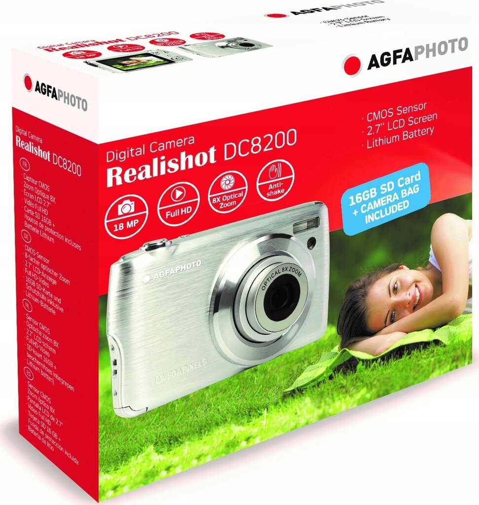 AgfaPhoto Realishot DC8200 цена и информация | Fotoaparaadid | kaup24.ee