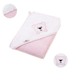 Полотенце с капюшоном Bocioland 80x80, розовое, мишка, BL024 цена и информация | Bocioland Товары для детей и младенцев | kaup24.ee