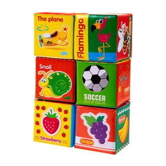 Bocioland Мягкие развивающие кубики, 6шт., BL015 цена и информация | Игрушки для малышей | kaup24.ee