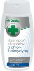 Lemmiklooma šampoon Dr Seidel kloorheksidiiniga, 220 ml цена и информация | Средства по уходу за животными | kaup24.ee