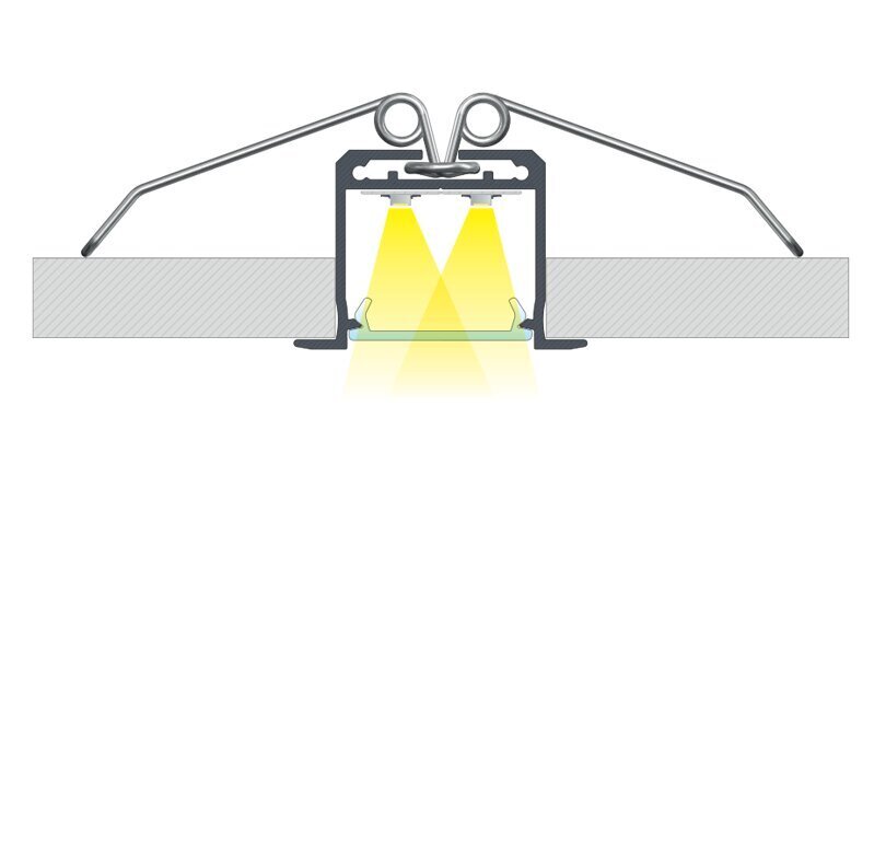 Eko-Light alumiiniumist K-tüüpi profiil 2 m цена и информация | LED ribad | kaup24.ee