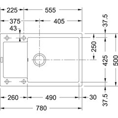 Kivimassist valamu Franke Maris, MRG 611-78 XL, Steingrau цена и информация | Раковины на кухню | kaup24.ee