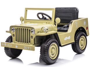 Willys Military maastur lastele, beež hind ja info | Laste elektriautod | kaup24.ee