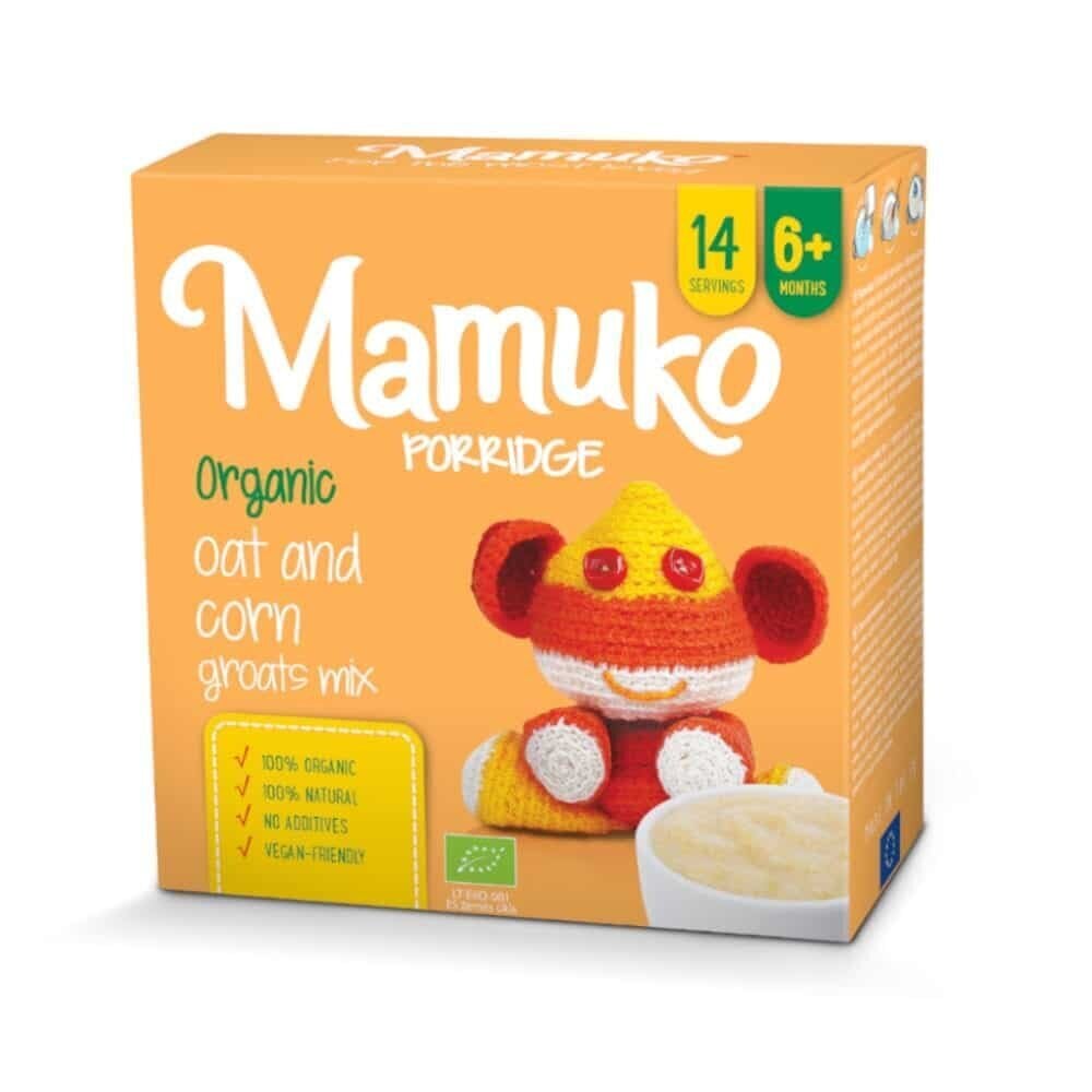Kaera-maisi puder Mamuko Bio, 240 g цена и информация | Pudrud | kaup24.ee