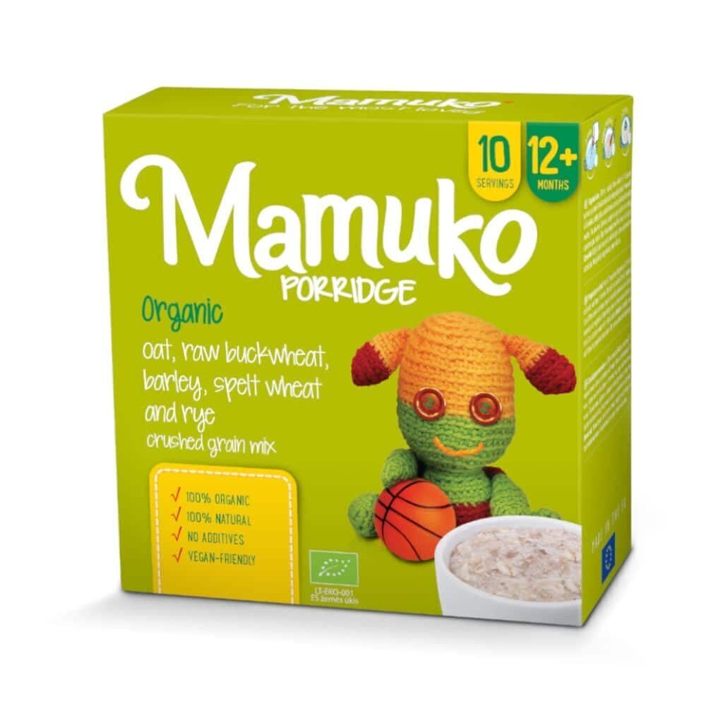 Puder kaerast, rohelisest tatrast, odrast, speltanisust, hakitud rukkist Mamuko Bio, 240 g hind ja info | Pudrud | kaup24.ee