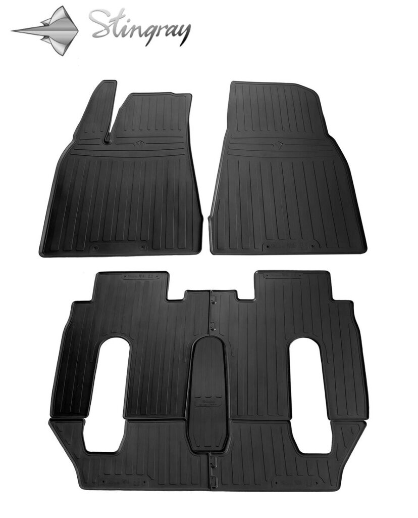 Matid TESLA Model X (6 seats) 2015->, 7 tk. /1050027 hind ja info | Kummimatid | kaup24.ee