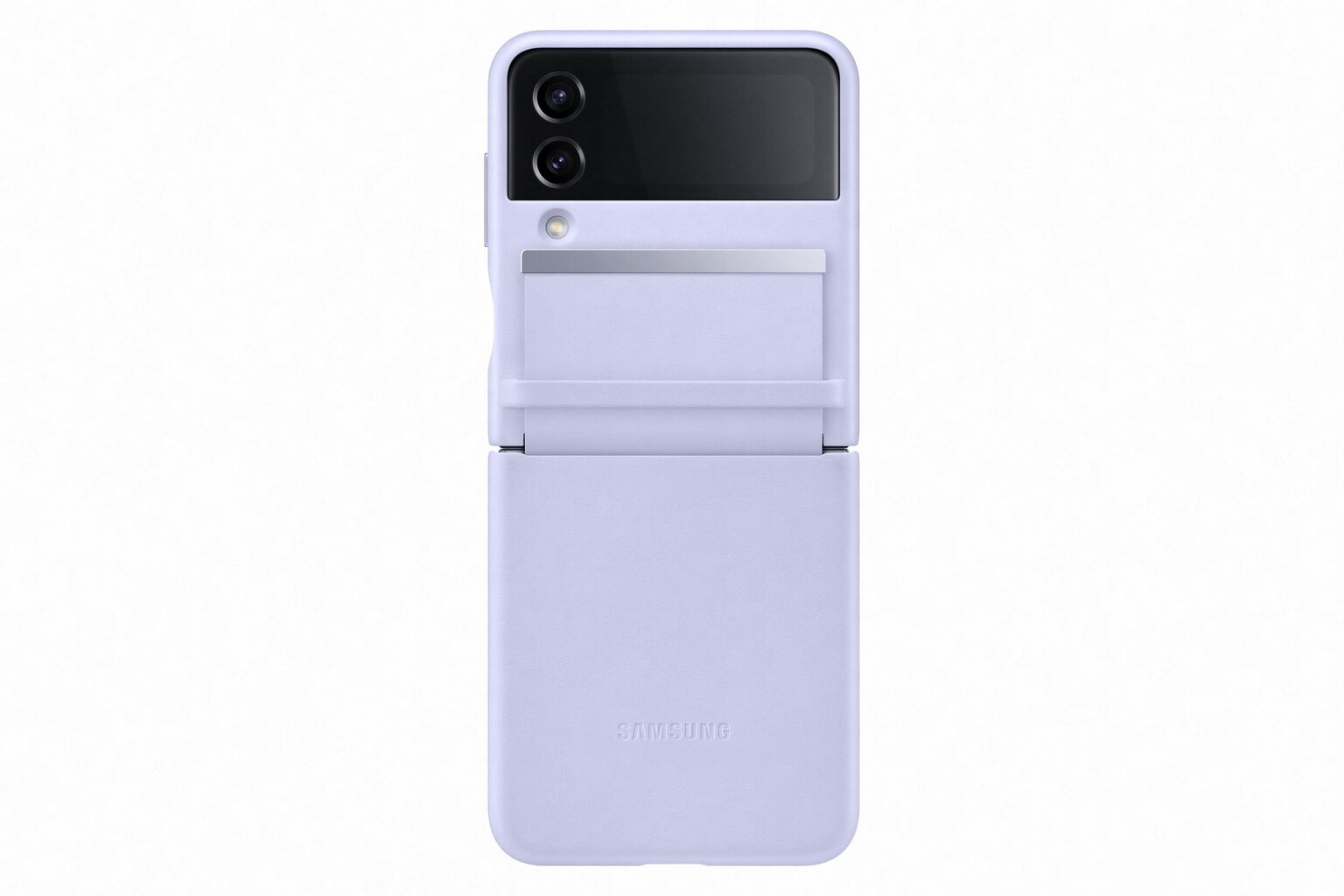 Samsung Flap nahast kate Galaxy Z Flip 4 seerine lilla EF-VF721LLE цена и информация | Telefoni kaaned, ümbrised | kaup24.ee