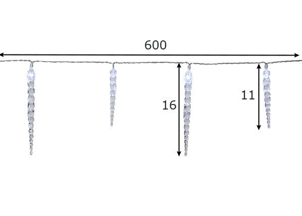 LED jääpurikad цена и информация | Jõulukaunistused | kaup24.ee