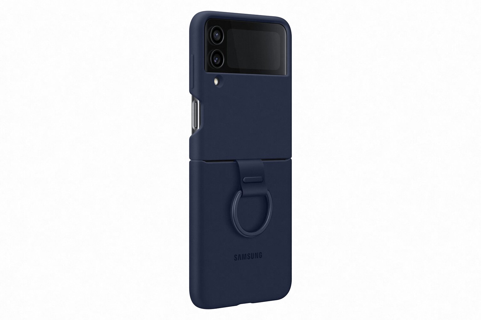 Samsung Silikoonist ümbris koos rõngaga Galaxy Z Flip 4 navy EF-PF721TNE цена и информация | Telefoni kaaned, ümbrised | kaup24.ee