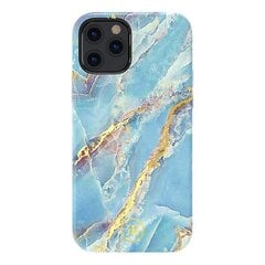 Kingxbar Marble Series ümbrisega kaunistatud trükitud marmorist iPhone 12 mini sinine hind ja info | Telefoni kaaned, ümbrised | kaup24.ee