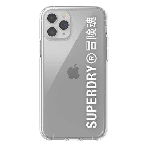 SuperDry Snap iPhone 11 Pro läbipaistev ümbris valge 41579 hind ja info | Telefoni kaaned, ümbrised | kaup24.ee