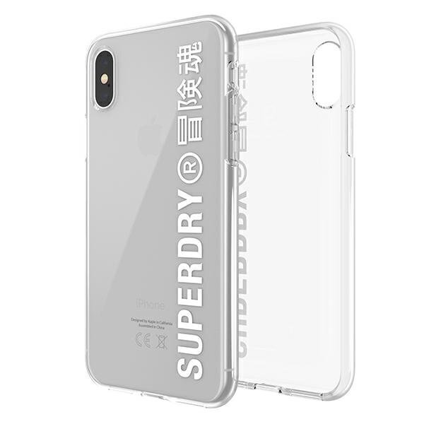 SuperDry Snap iPhone X / Xs läbipaistev ümbris 41576 hind ja info | Telefoni kaaned, ümbrised | kaup24.ee