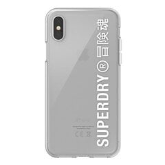 SuperDry Snap iPhone X / Xs läbipaistev ümbris 41576 hind ja info | Telefoni kaaned, ümbrised | kaup24.ee