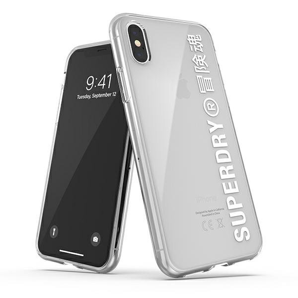 SuperDry Snap iPhone X / Xs läbipaistev ümbris 41576 hind ja info | Telefoni kaaned, ümbrised | kaup24.ee