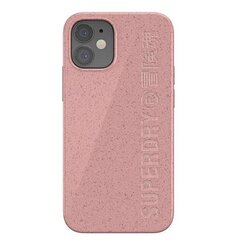 SuperDry Snap iPhone 12 mini kompostitav ümbris roosa 42620 hind ja info | Superdry Mobiiltelefonid, foto-, videokaamerad | kaup24.ee