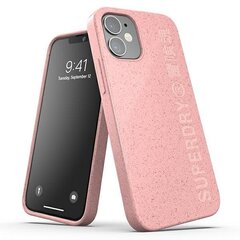 SuperDry Snap iPhone 12 mini kompostitav ümbris roosa 42620 цена и информация | Чехлы для телефонов | kaup24.ee