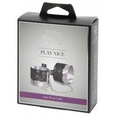 Sekskäerauad Fifty Shades Of Grey Play Nice Satin Lace Wrist Cuffs hind ja info | BDSM ja fetish | kaup24.ee