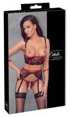 Shelf bra set black/red s цена и информация | Сексуальное женское белье | kaup24.ee