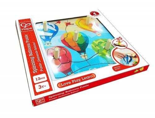 Hape - Puzzle 12 Spinning Balloons цена и информация | Pusled | kaup24.ee