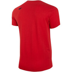 Мужская футболка 4F красная  H4Z22 TSM352 62S цена и информация | Мужские футболки | kaup24.ee