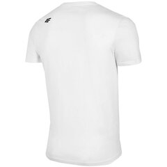 Мужская футболка 4F белая H4Z22 TSM352 10S цена и информация | Meeste T-särgid | kaup24.ee