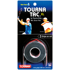Обмотки для теннисной ракетки TOURNA TAC XL, 3 шт., Черные (TAC-XL-BK) цена и информация | Товары для большого тенниса | kaup24.ee