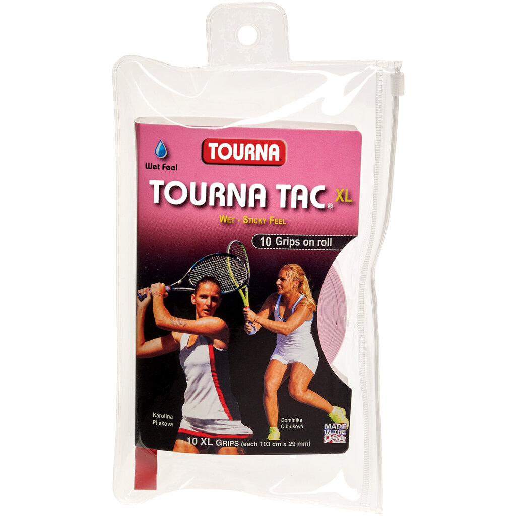 Tennisereketi kaepide TOURNA TAC XL, 10 tk, Roosa (TG-2-10-XLP) hind ja info | Välitennise tooted | kaup24.ee